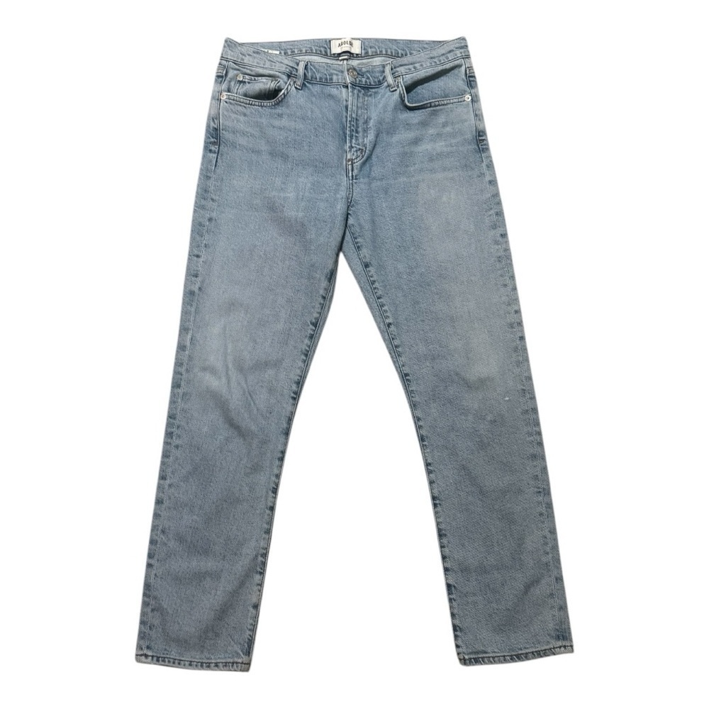 AGOLDE Light Blue Denim Jeans Toni Hogh Rise Ankle 28 Designer Distressed Casual